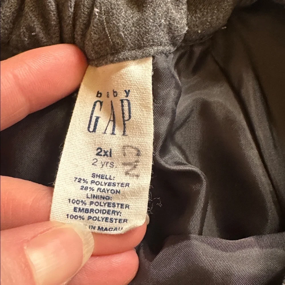 GAP Gray skirt 2T Vintage twirl skirt Embroidered winter lined